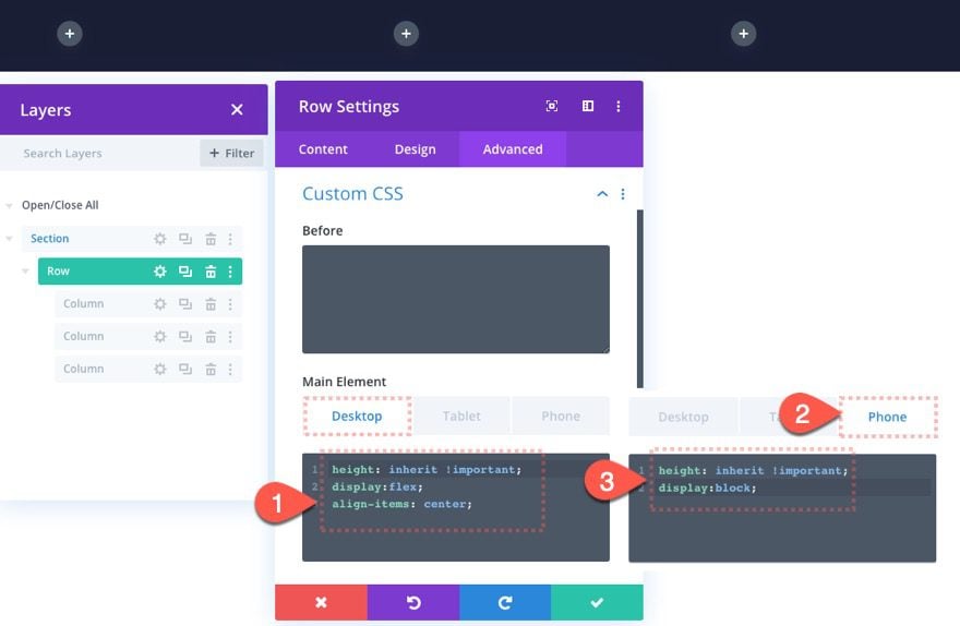 divi fixed footer bar