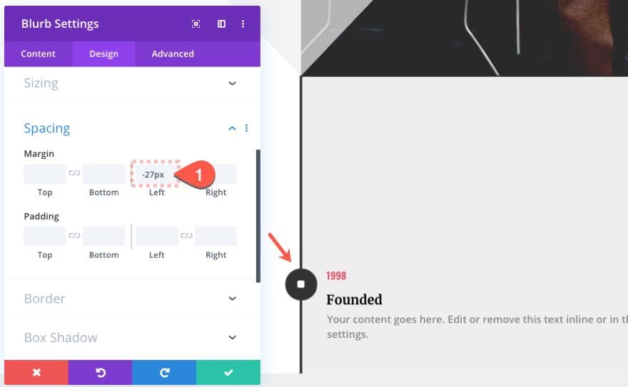 Divi Timeline Layout with Scroll Effects