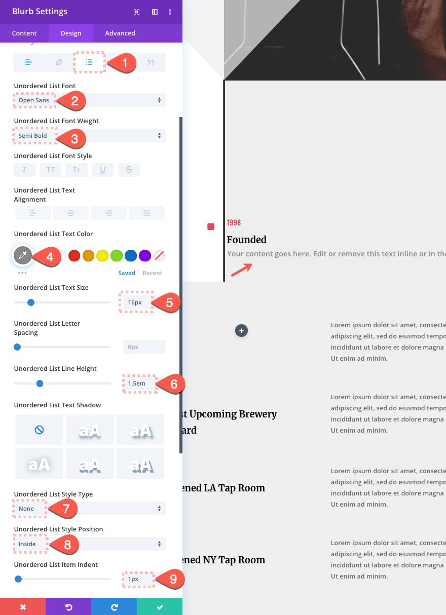 Divi Timeline Layout with Scroll Effects