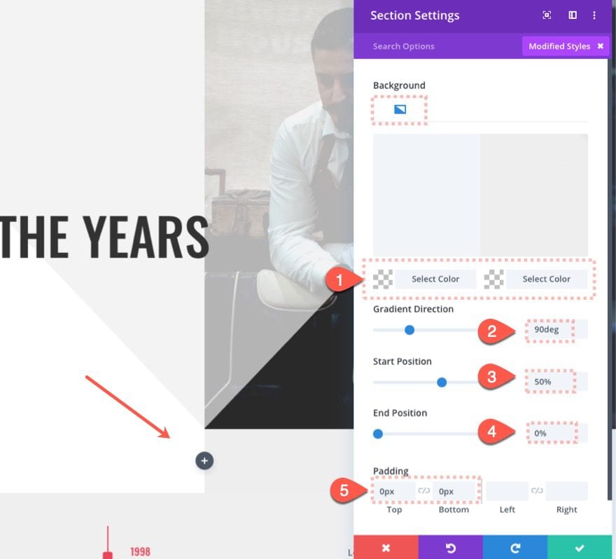 Divi Timeline Layout with Scroll Effects