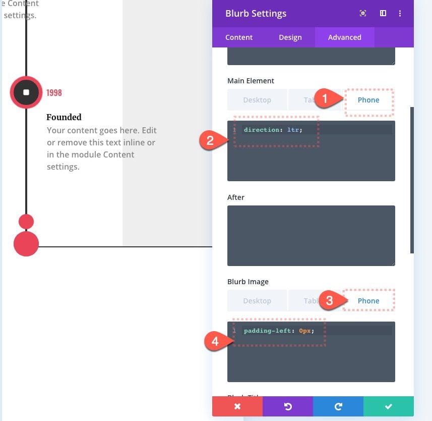 Divi Timeline Layout with Scroll Effects