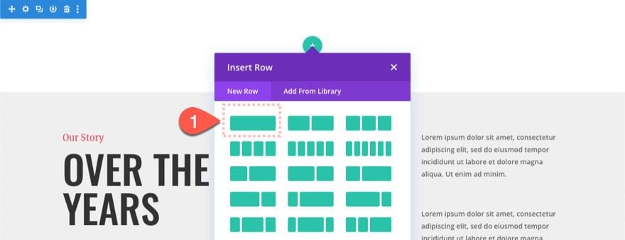 Divi Timeline Layout with Scroll Effects