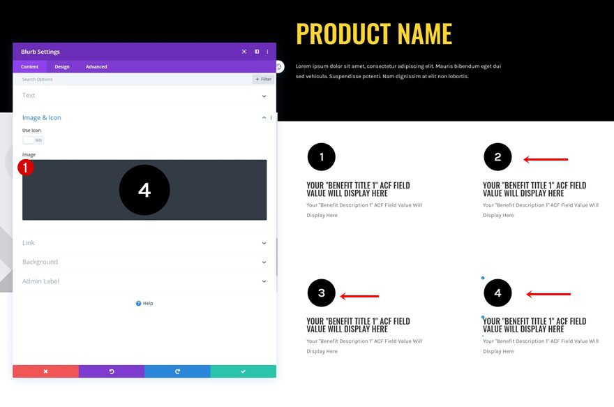 product benefit grid