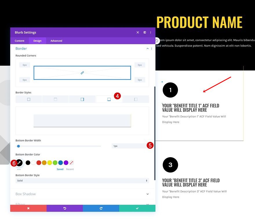 product benefit grid