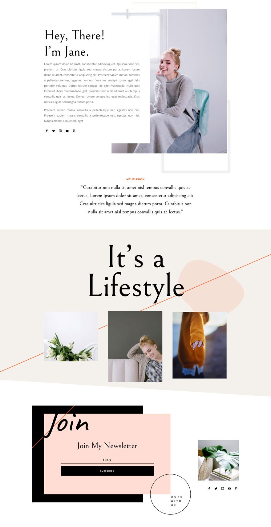 divi influencer layout pack