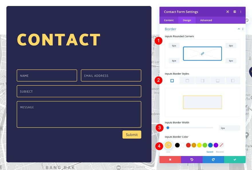 floating contact section