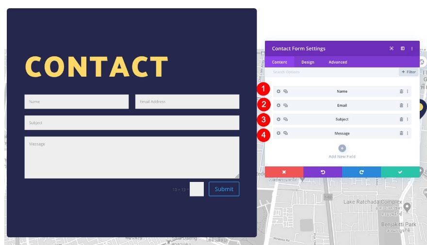 floating contact section