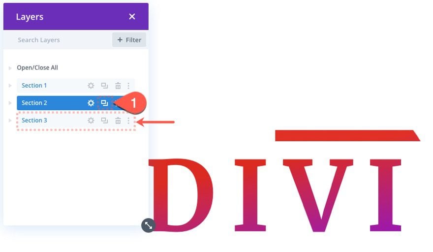 divi text background scroll effects