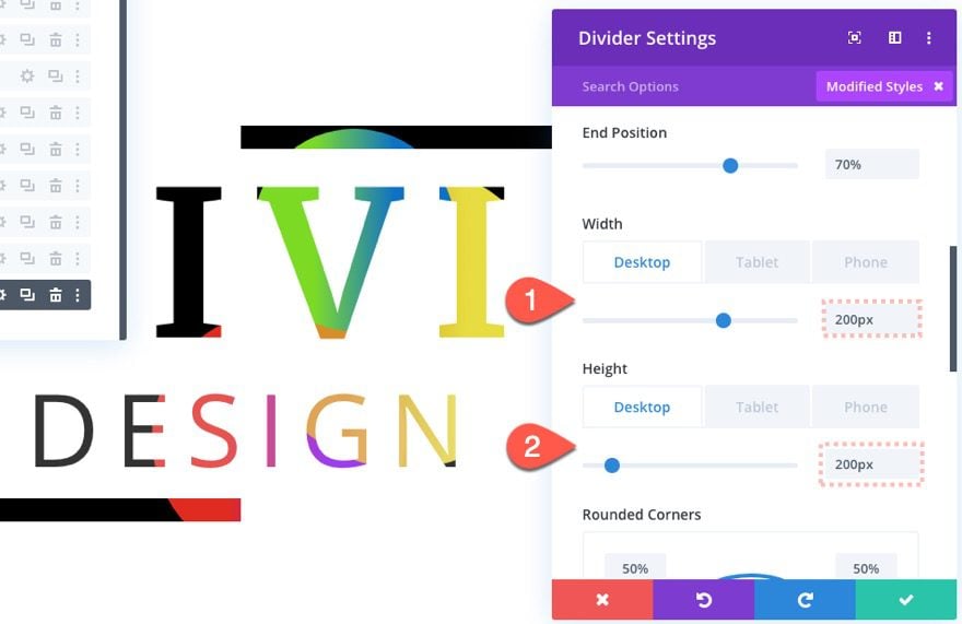 divi text background scroll effects