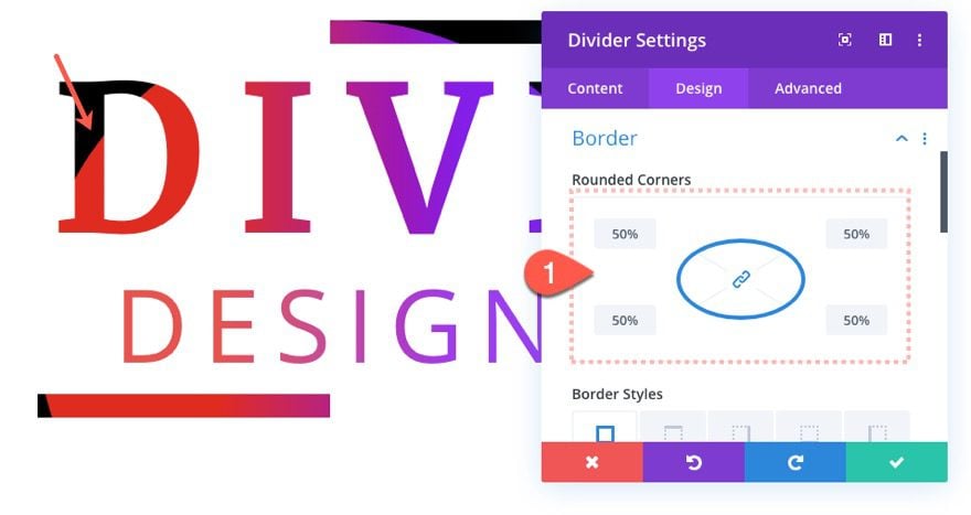 divi text background scroll effects