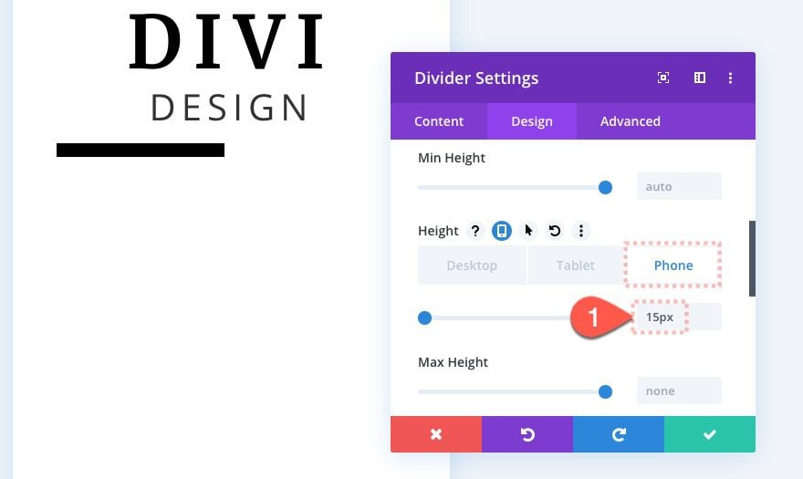 divi text background scroll effects