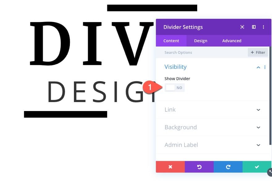 divi text background scroll effects