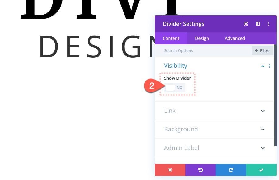 divi text background scroll effects