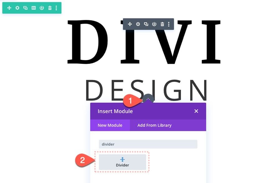 divi text background scroll effects