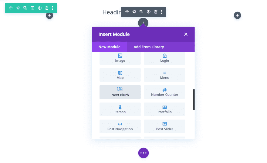 Divi Next Blurb Module