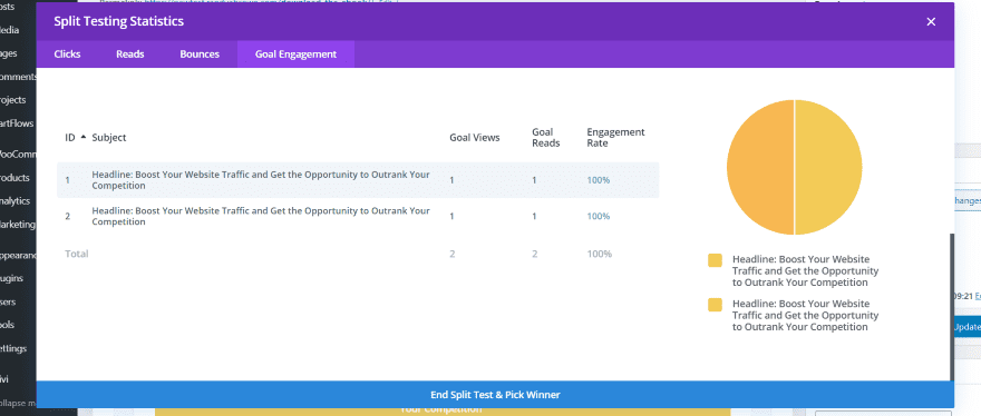 Split-Testing the Sales Funnel with Divi