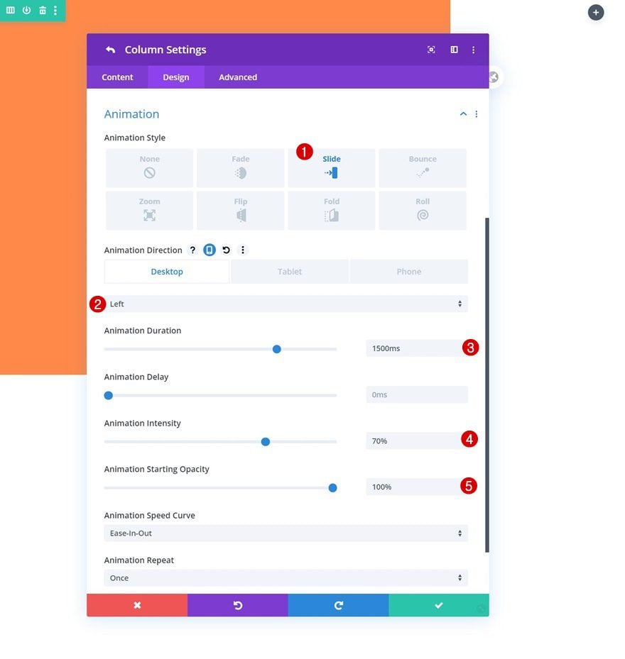 column contact form