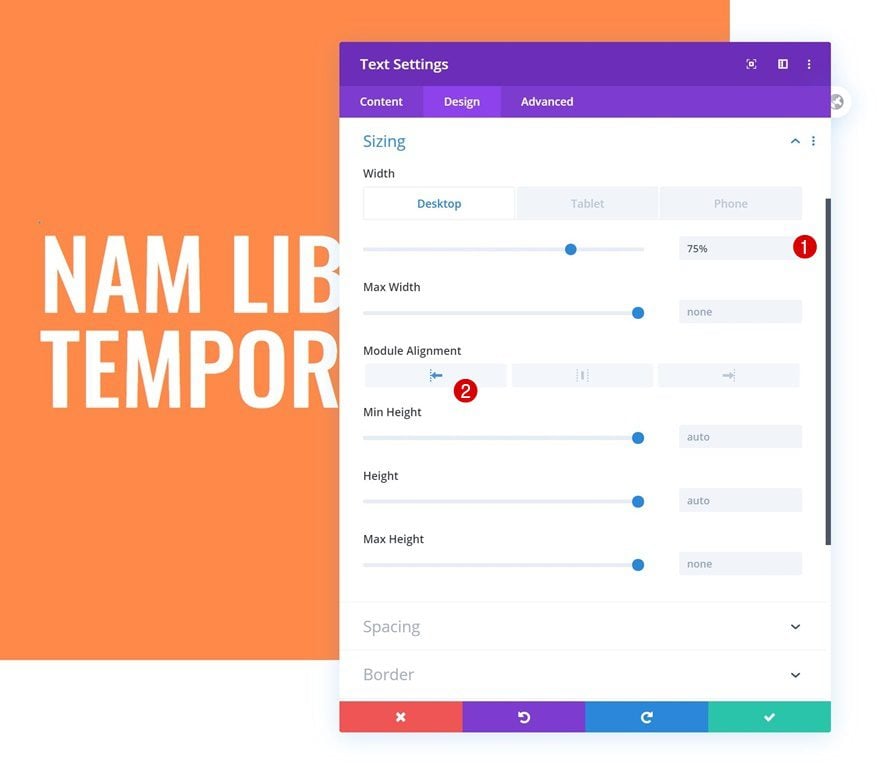 column contact form