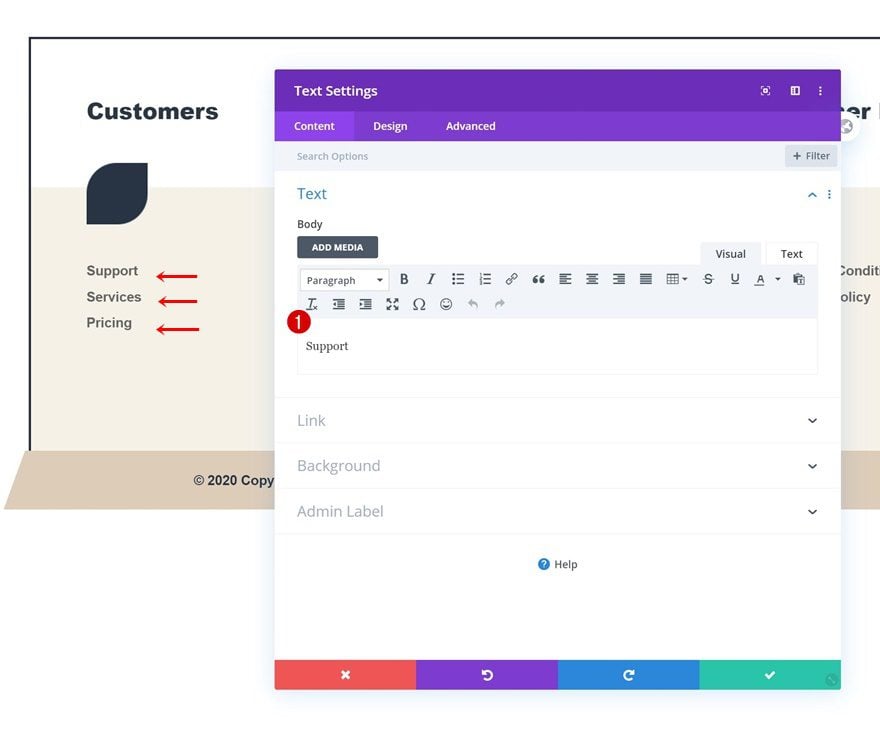 Header & Footer Template for The Financial Advisor Layout Pack