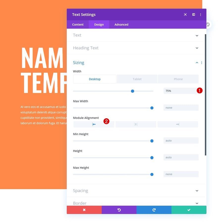 column contact form