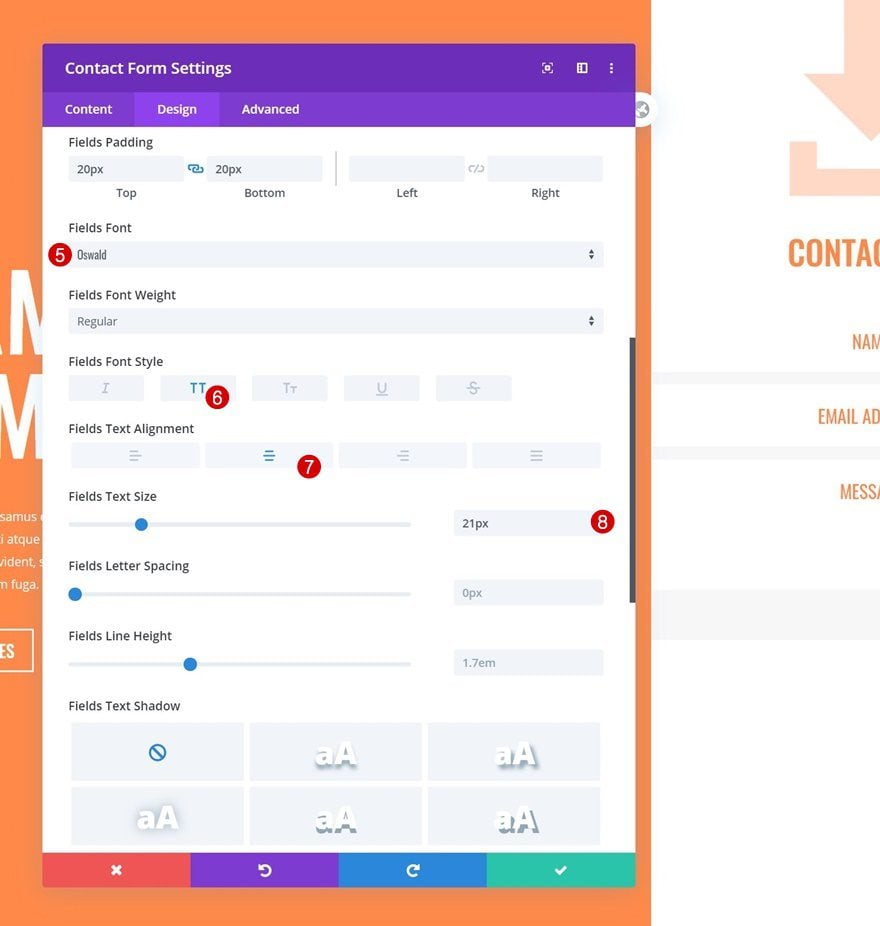 column contact form