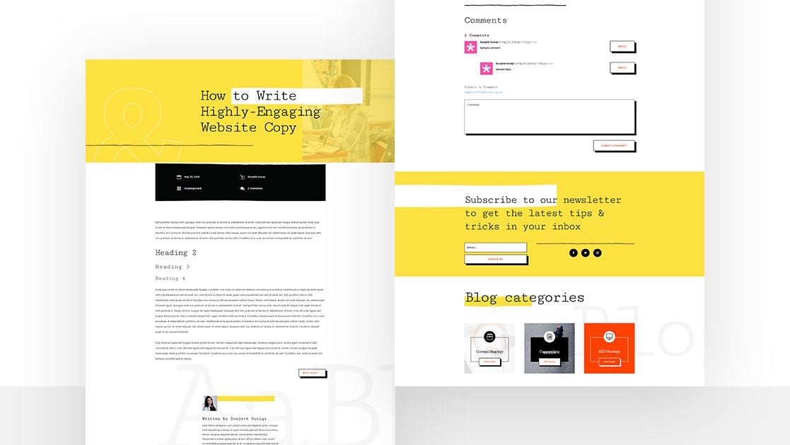 Freelance Writer Blog Post Template