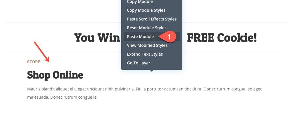 divi winning spin scroll effect