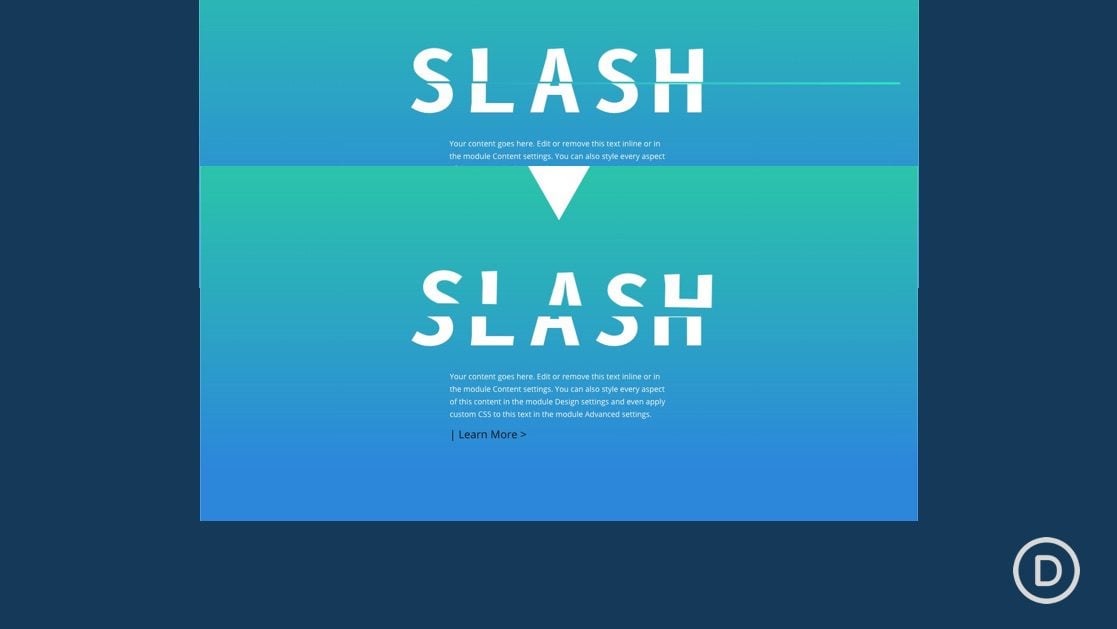 How to Create a Slashing Text Scroll Effect in Divi