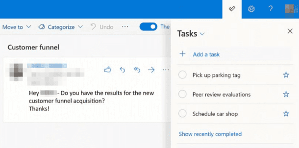 microsoft to do in outlook