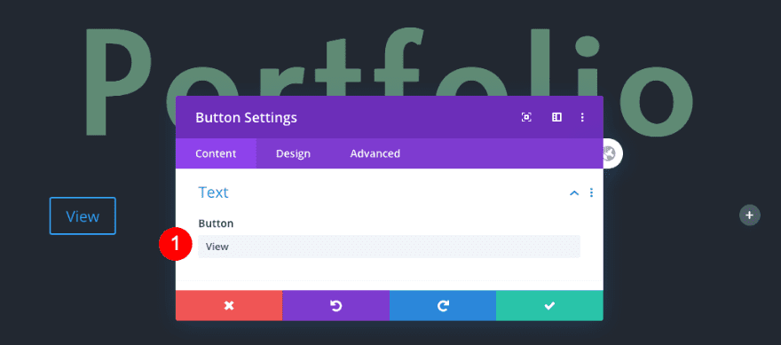 scrollable portfolio navigation list