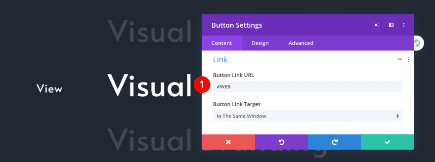 scrollable portfolio navigation list