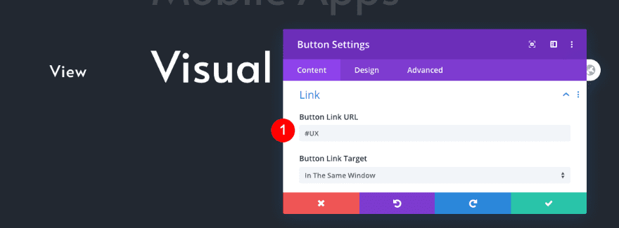 scrollable portfolio navigation list