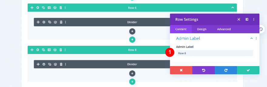 scrollable portfolio navigation list