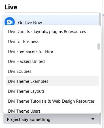 choice of groups