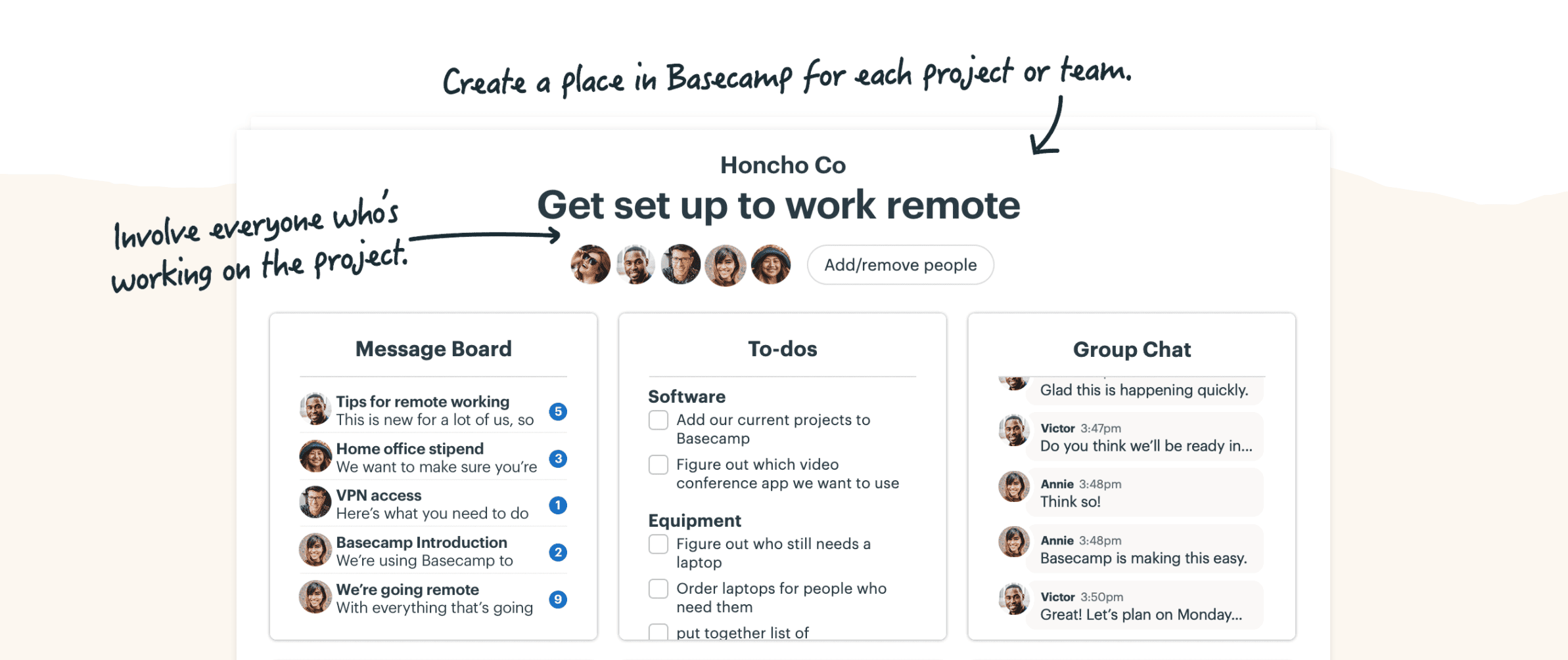The Basecamp project management app.