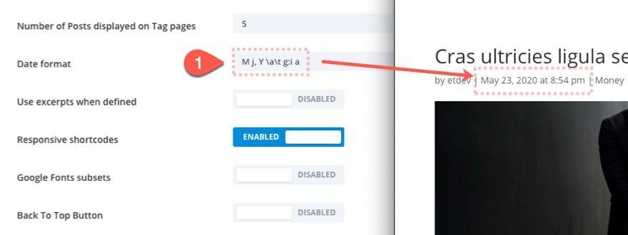 divi date and time formatting