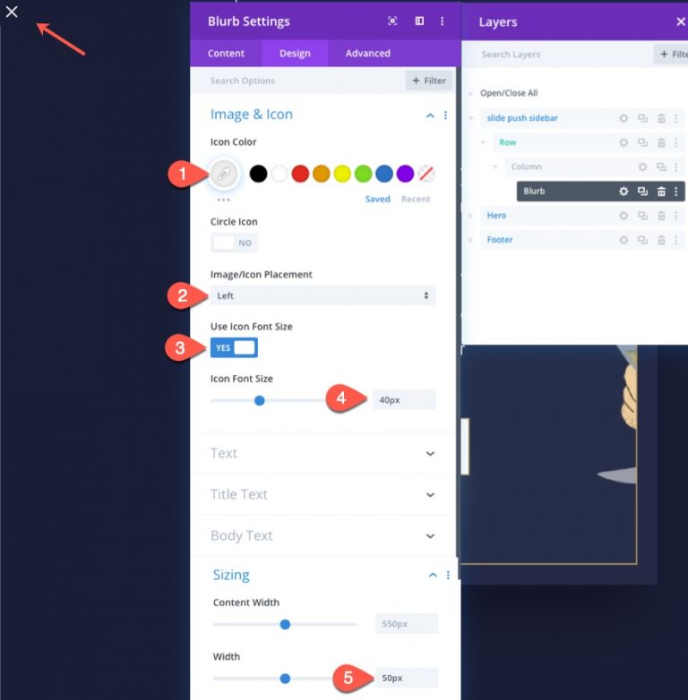 How to Create a Sliding Push Sidebar in Divi