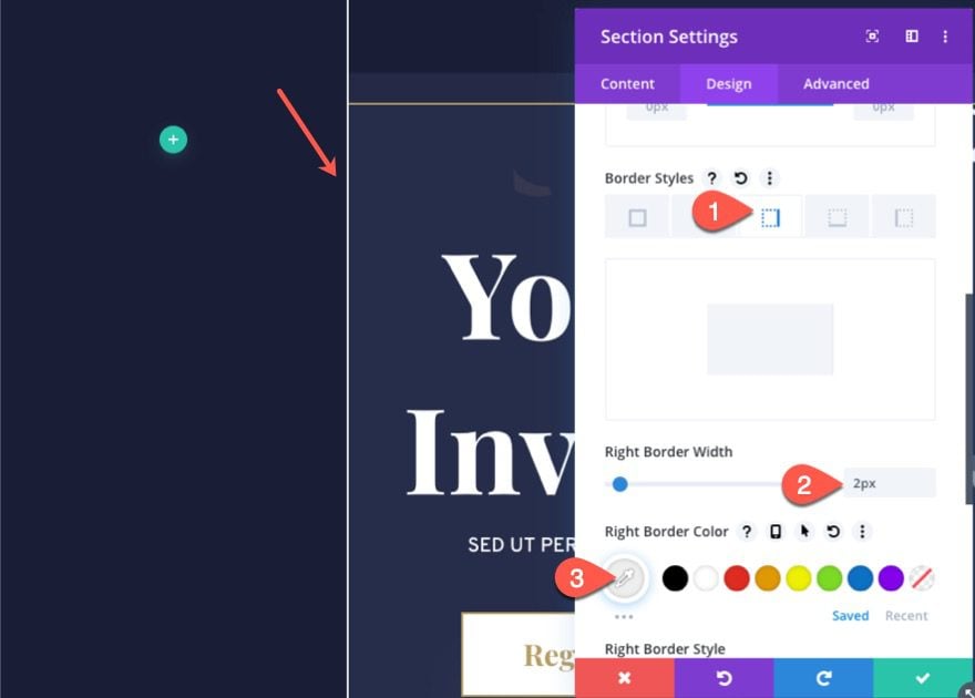 divi sliding push sidebar