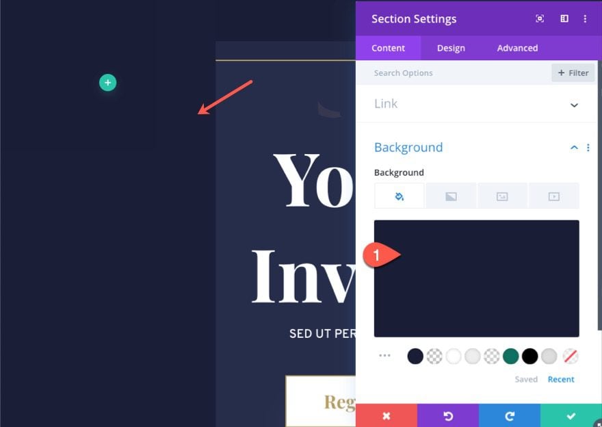 divi sliding push sidebar