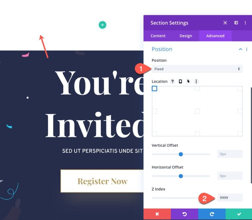 divi sliding push sidebar