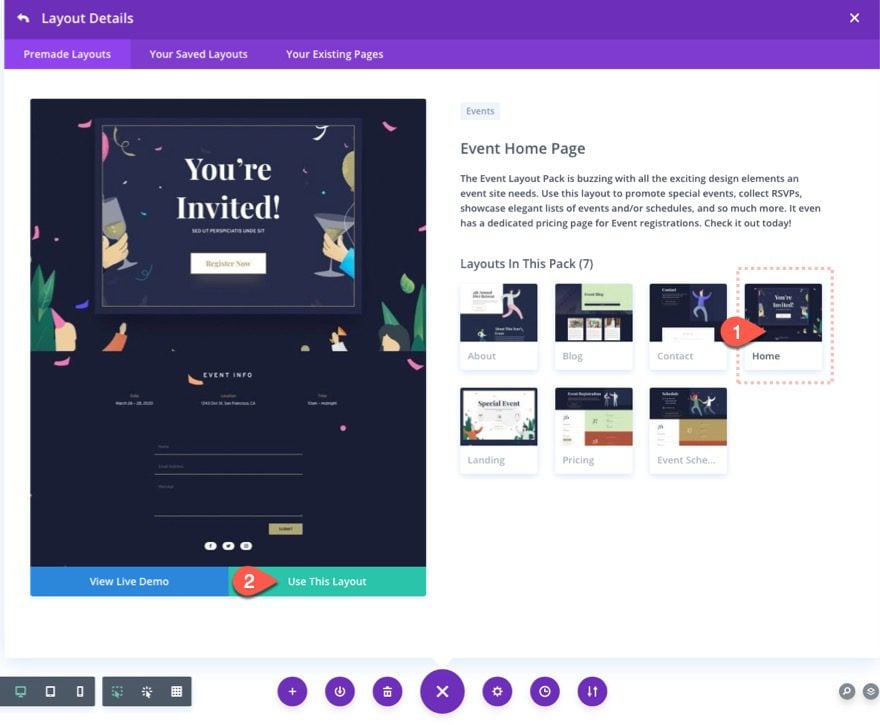 divi sliding push sidebar