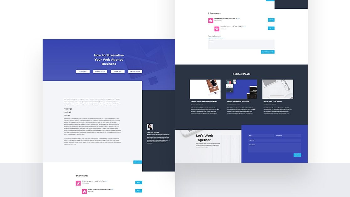 Download a FREE Blog Post Template for Divi’s Web Agency Layout Pack