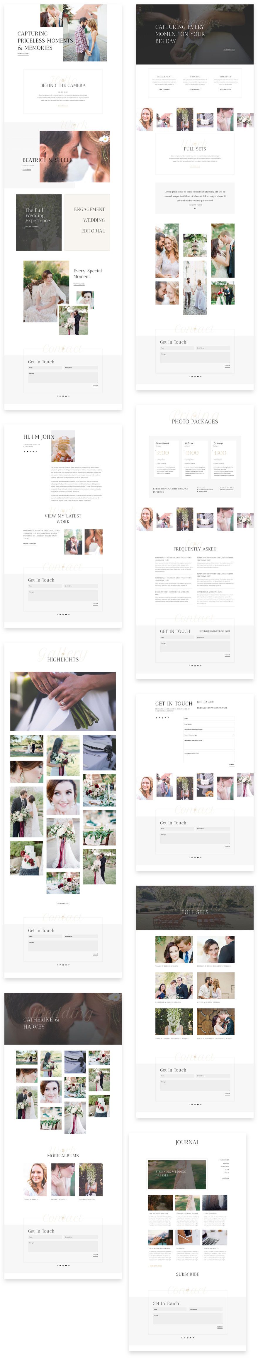 wedding photographer website