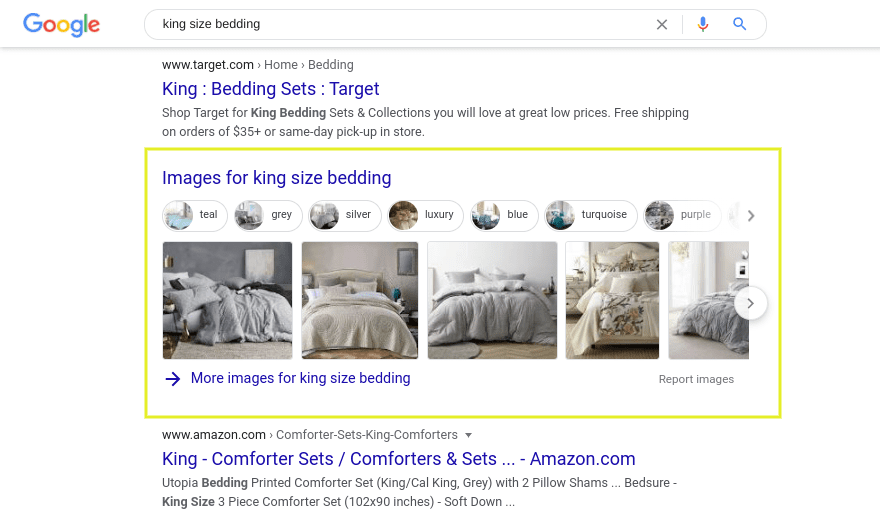 Image-based search results for 