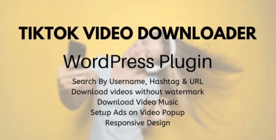 The TikTok Video Downloader plugin.