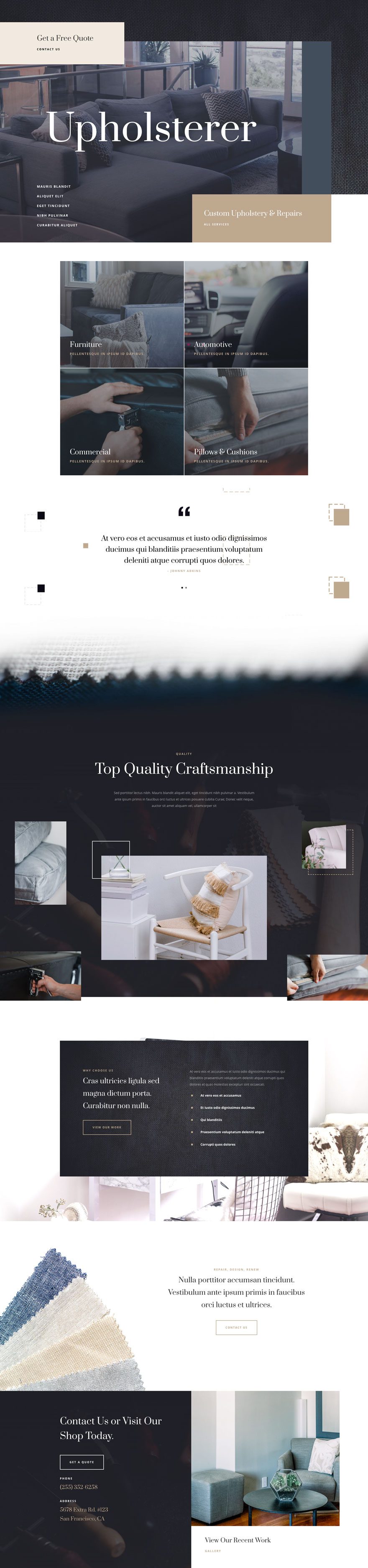 upholstery website