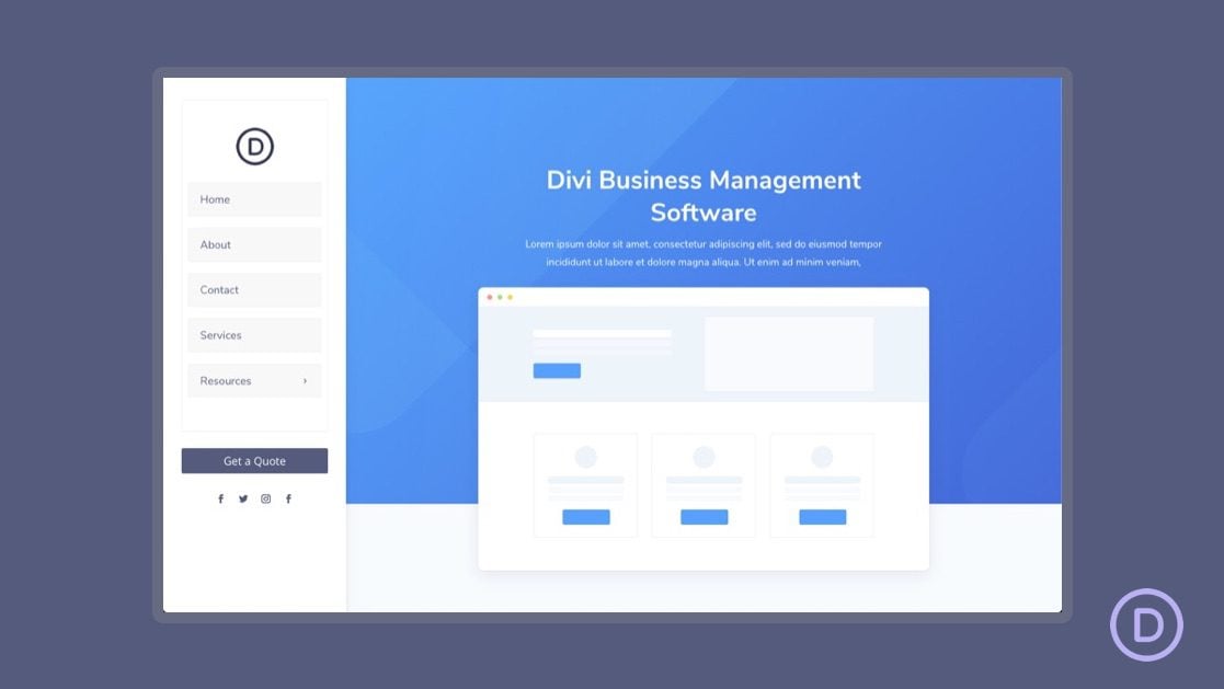 How to Create a Vertical Navigation Menu (or Header) for Your Divi Website