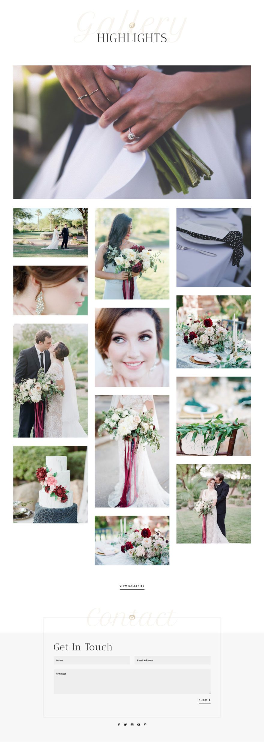 wedding photographer website