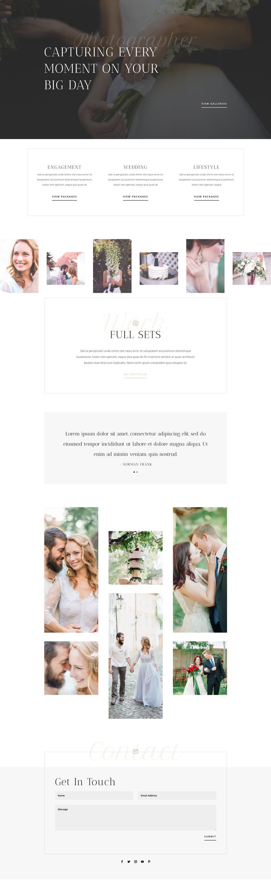 wedding photographer website