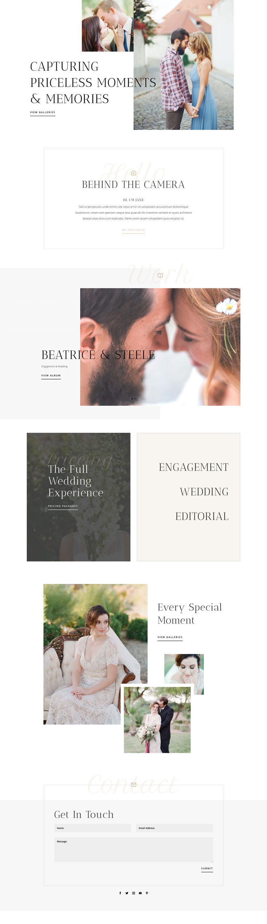 wedding photographer website